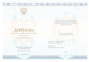 Диплом колледжа 2014 - 2019 в Балашихе